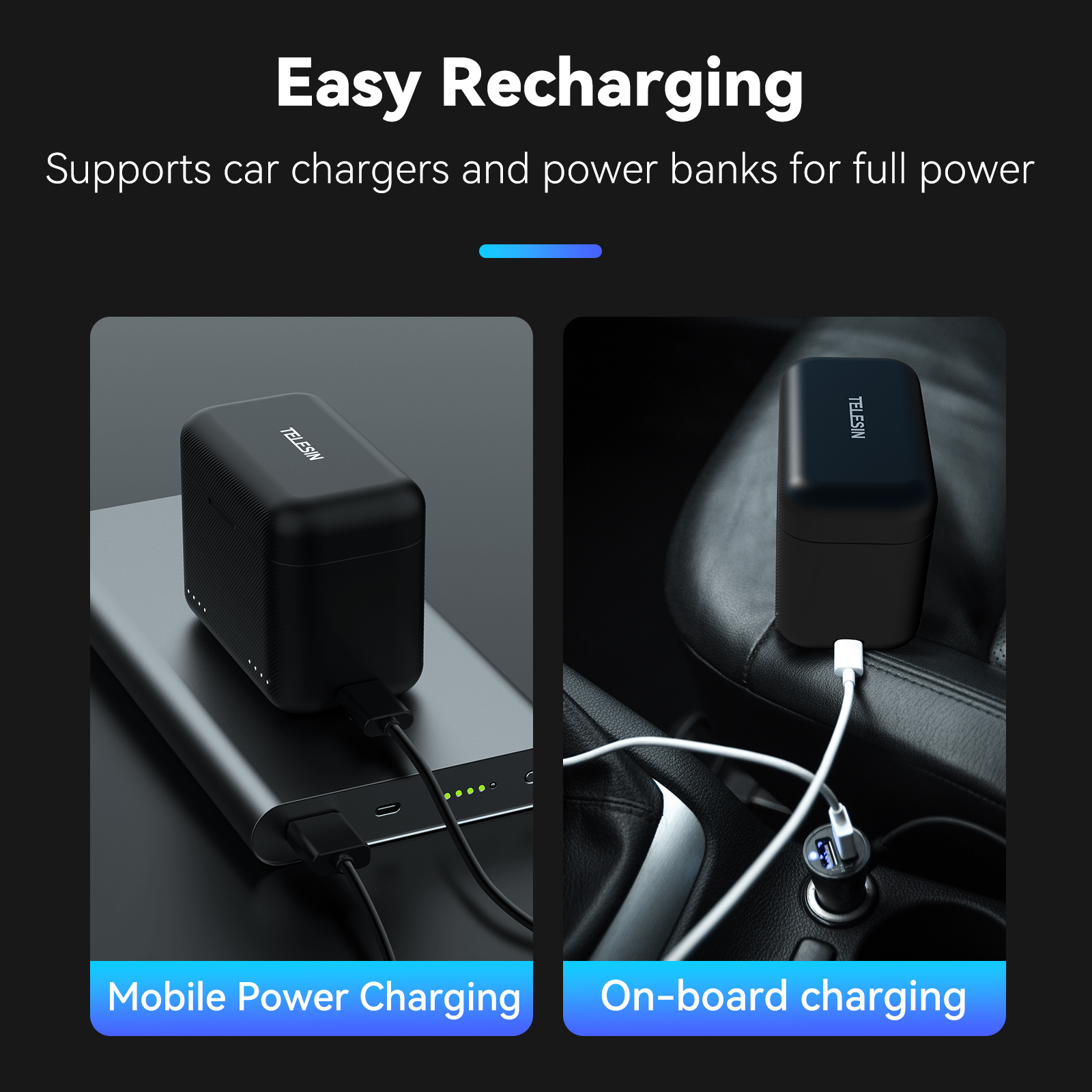 TELESIN For Insta360 X3 X4 Bat – Drone Charging Hub recenzja i cena