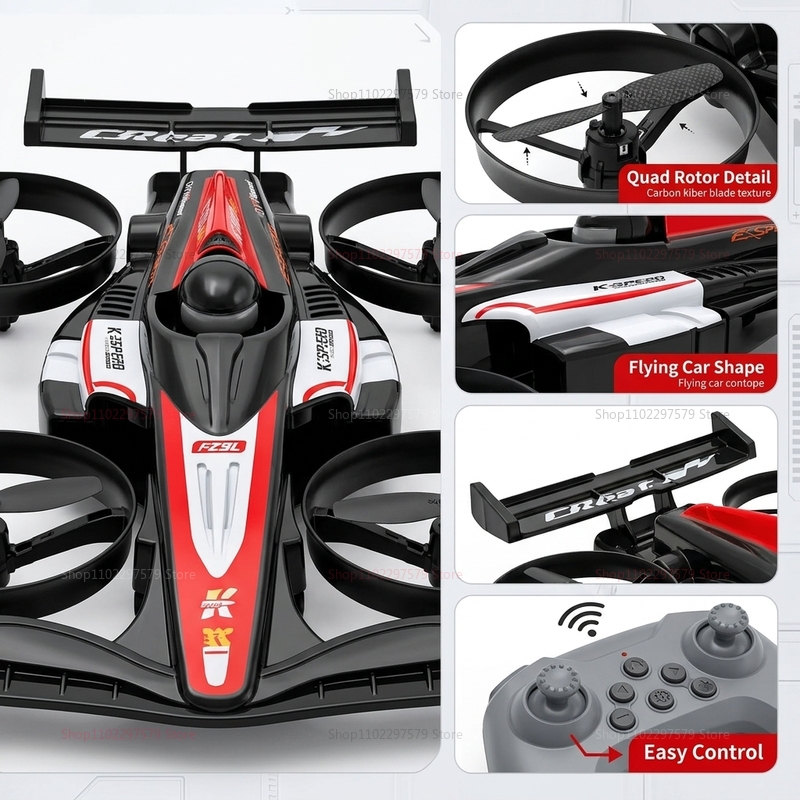 Mini RC Flying Car Transformab – Drone Beacon Light recenzja i cena